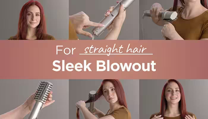 Shark FlexStyle Tutorial | Sleek Blowout for Straight Hair – Shark ...