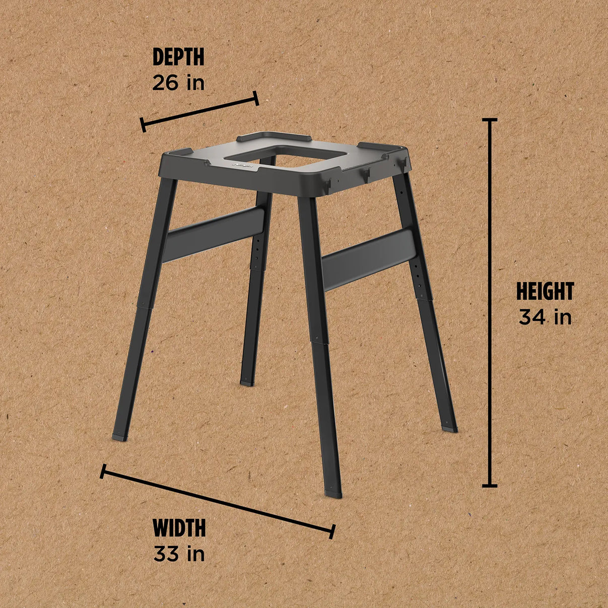 Woodfire Adjustable Outdoor Stand