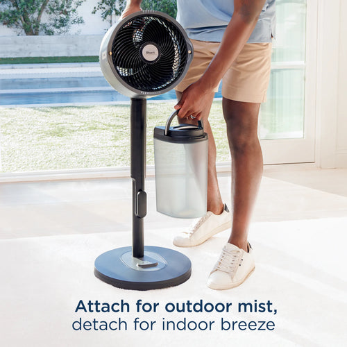 Shark FlexBreeze Pro Mist Indoor Outdoor Pedestal & Table Fan With Water Tank