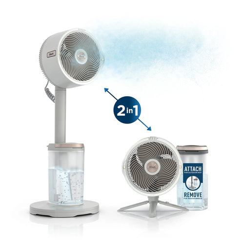 Shark FlexBreeze Pro Mist Indoor Outdoor Pedestal & Table Fan With Water Tank