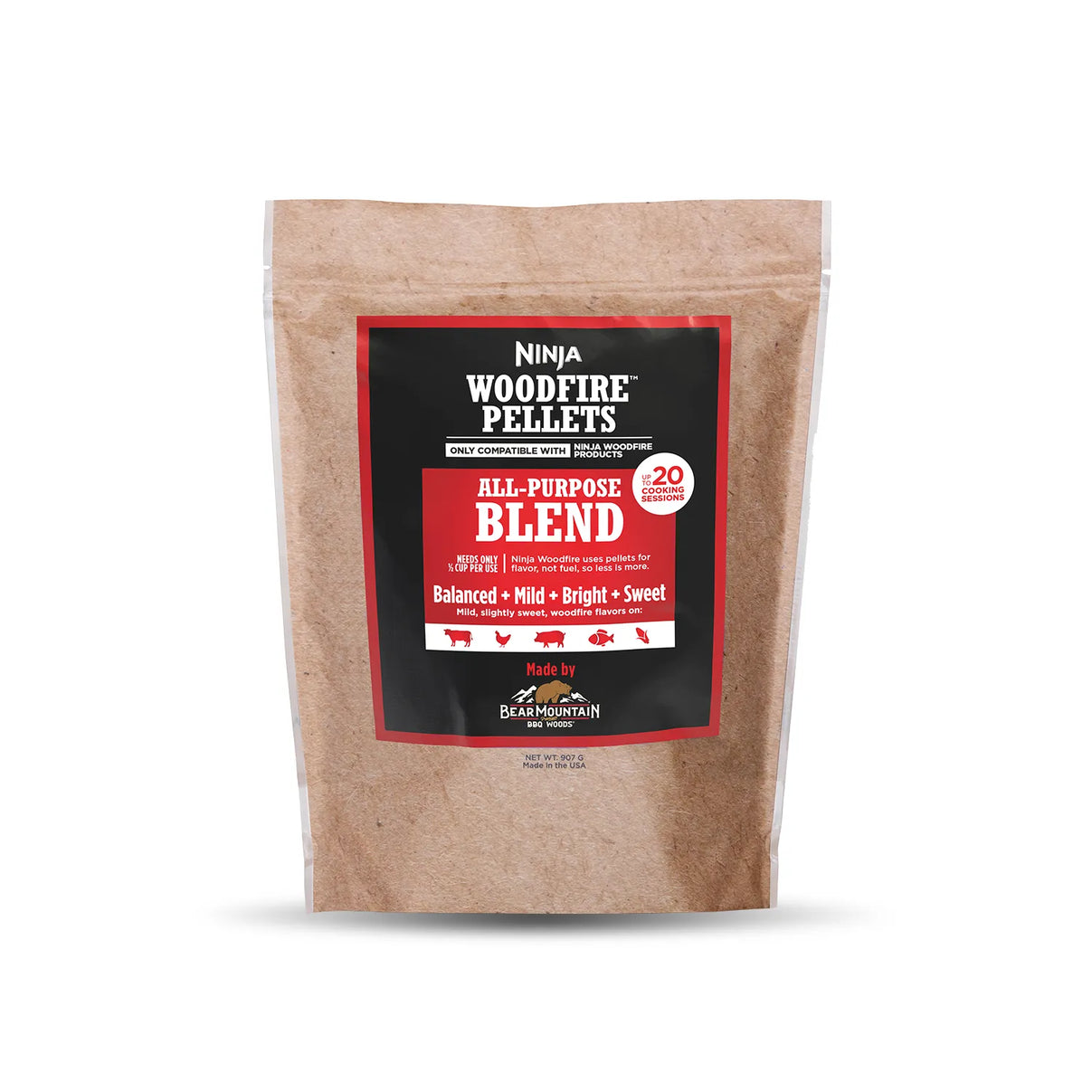 Ninja Woodfire Grill All-Purpose Blend Pellets 900g